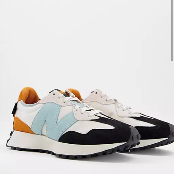 New Balance Other - New Balance 327 Cordura Moonbeam Blue Orange Sneakers 11